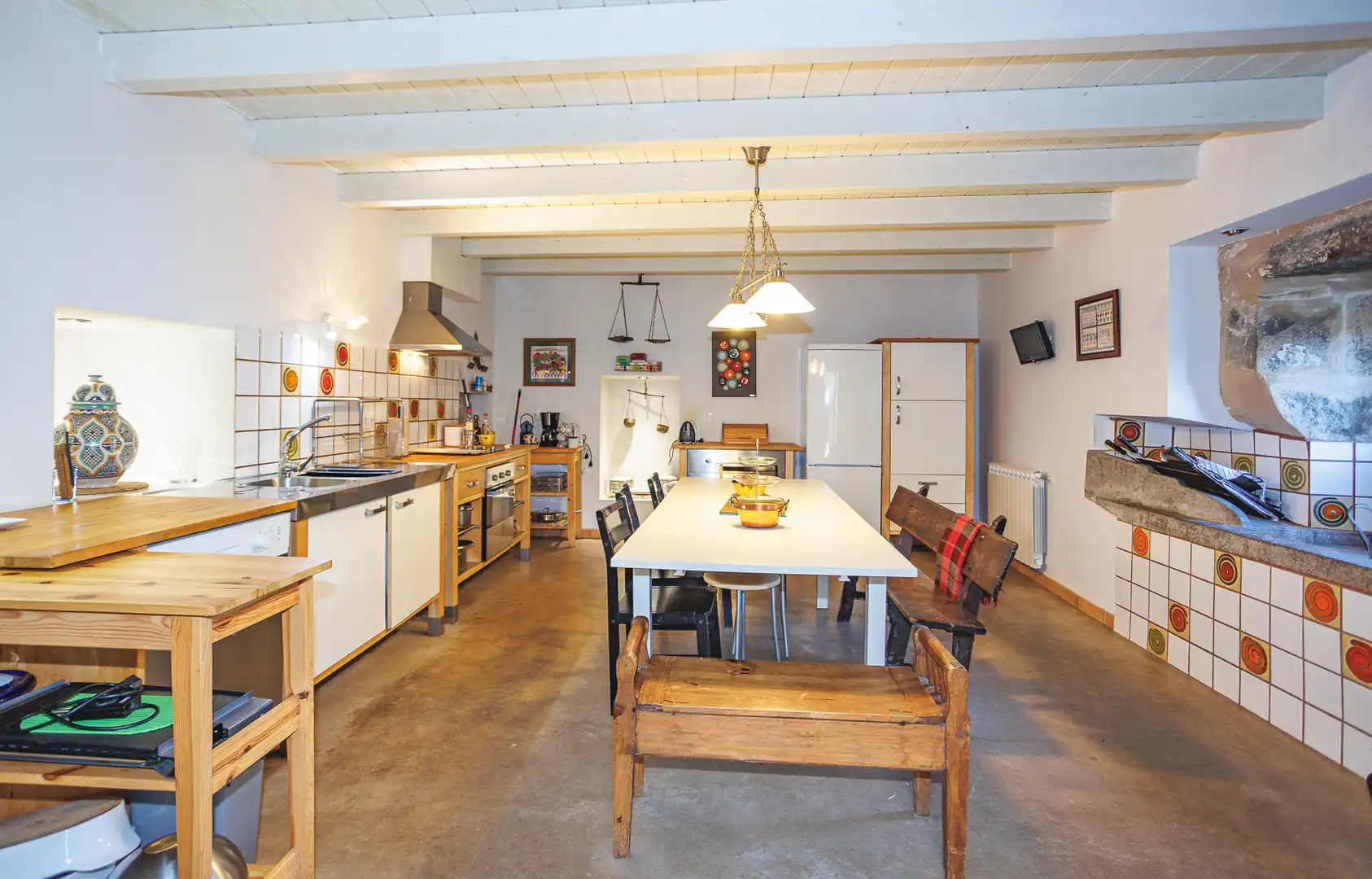 Cocina de Finca rústica en venta en A Laracha   con Amueblado