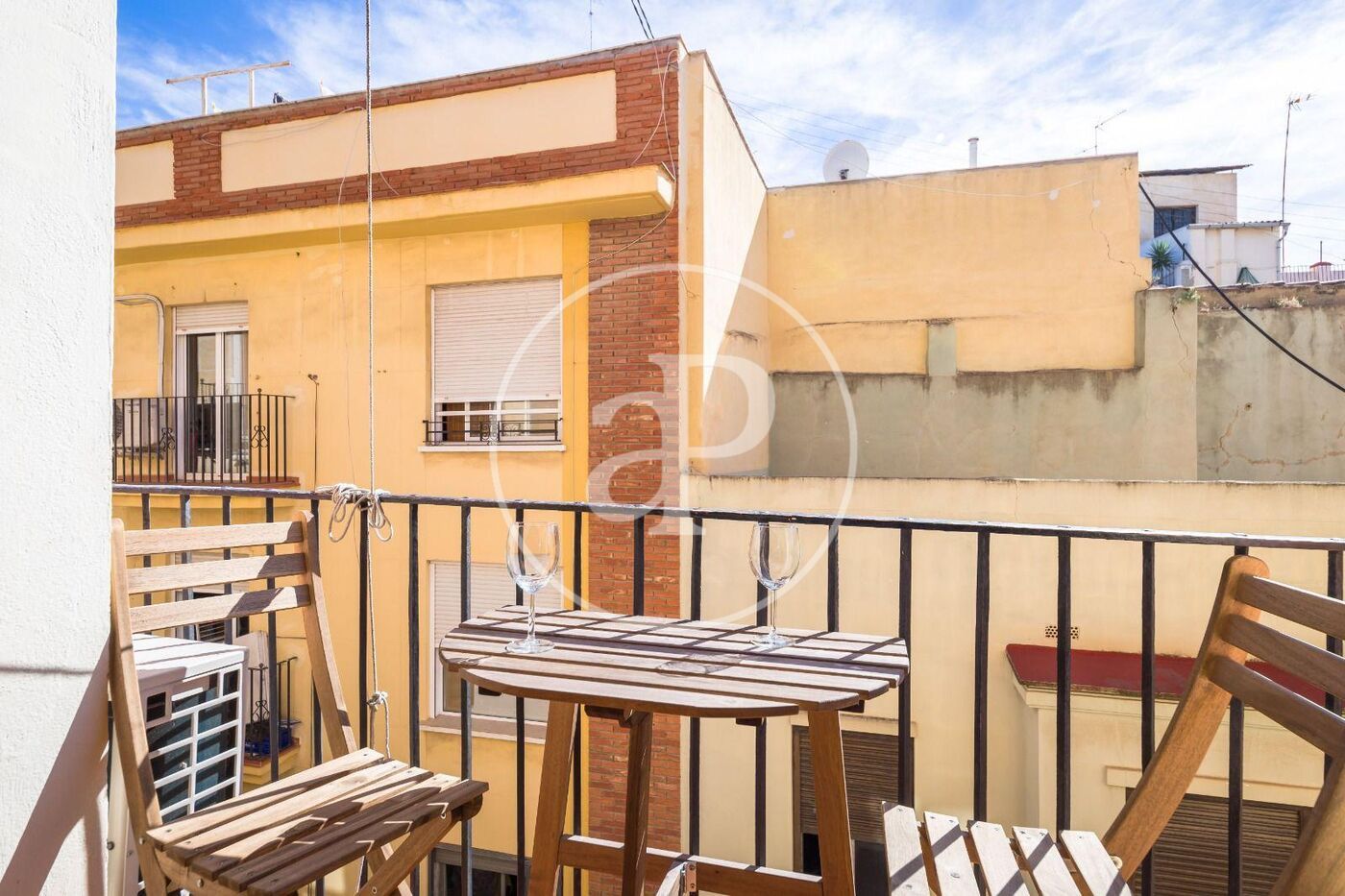 Balcony of Flat for sale in  Valencia Capital  with Air Conditioner, Heating and Terrace