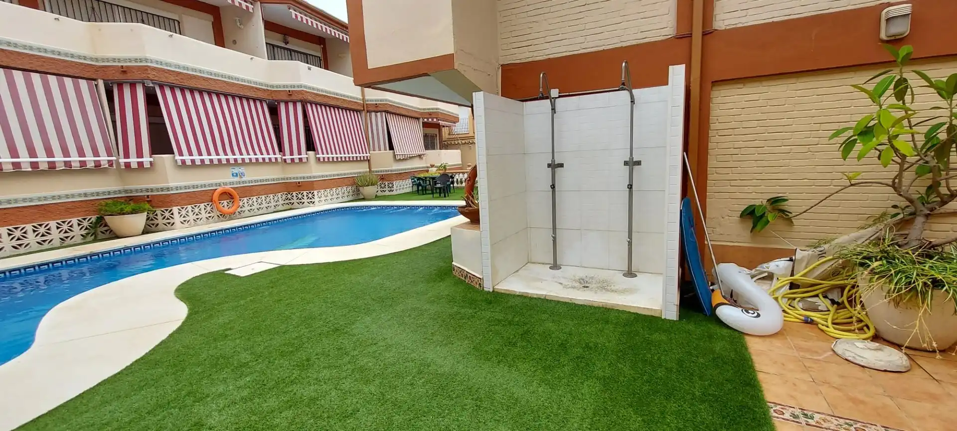 Piscina de Estudio de alquiler en Torremolinos con Aire acondicionado, Calefacción y Terraza