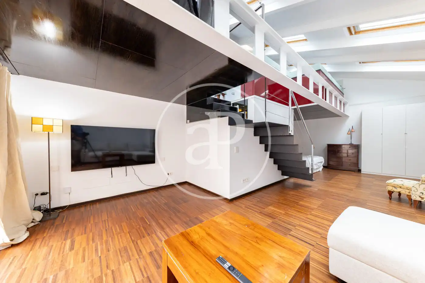 Living room of Flat for rent in  Palma de Mallorca  with Air Conditioner, Heating and Furnished