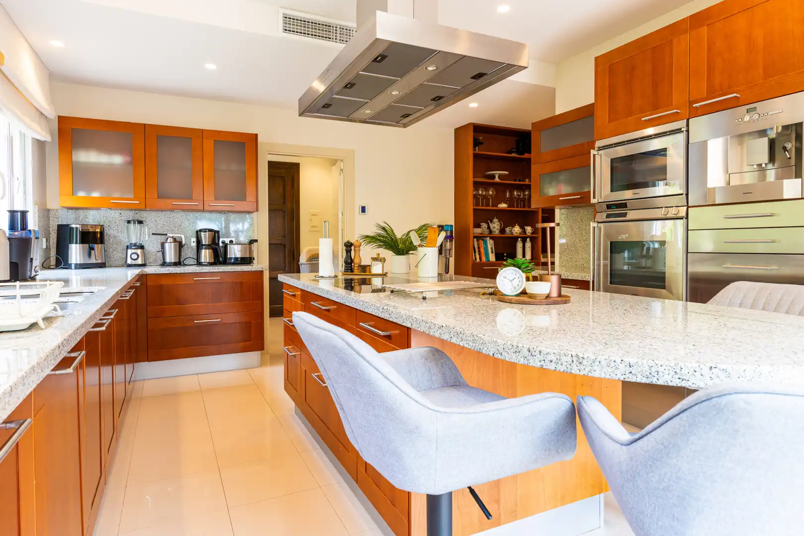 Cuina de Casa o xalet en venda en Marbella amb Aire condicionat, Jardí privat i Terrassa