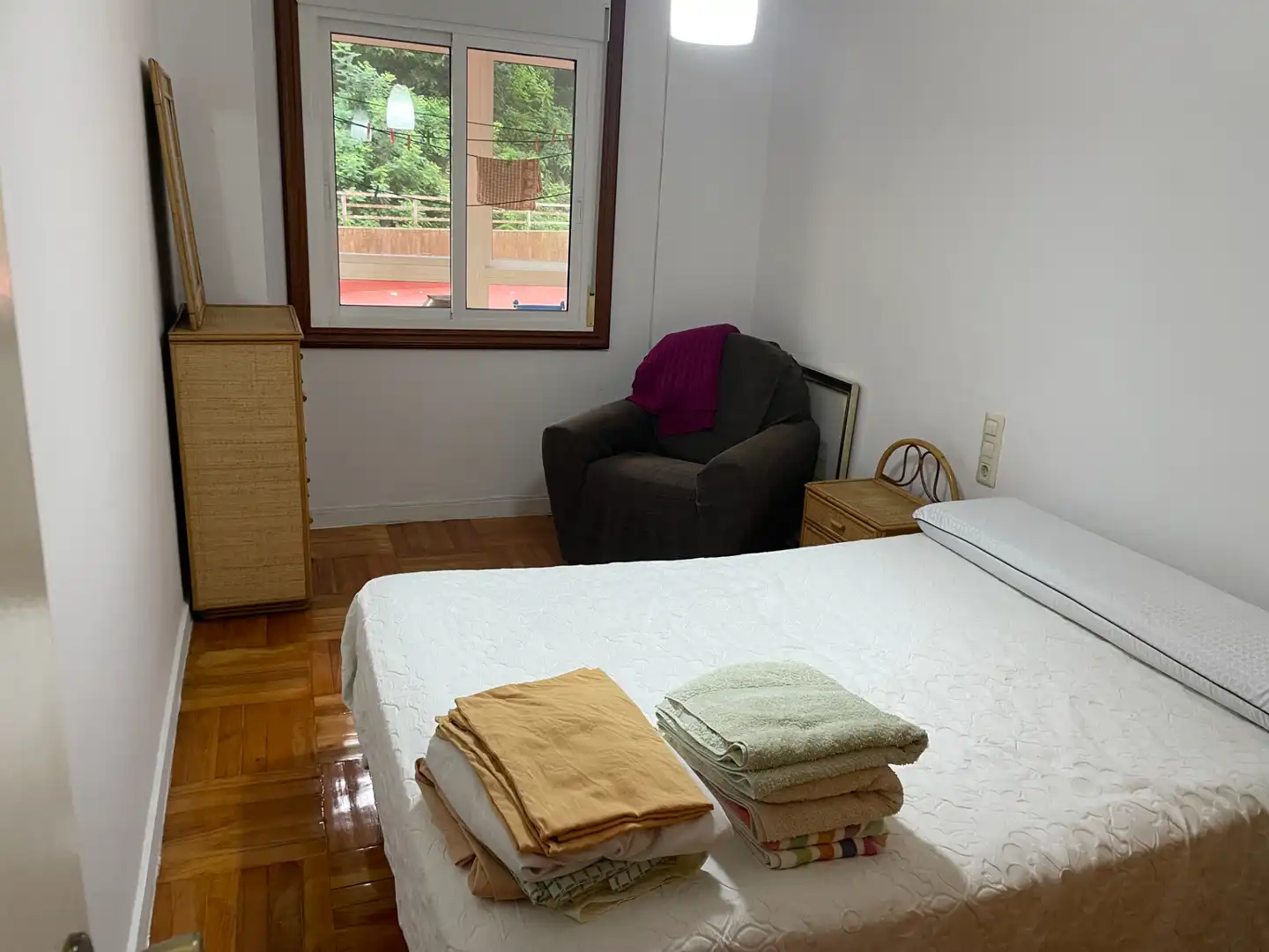 Bedroom of Flat for sale in Vigo   with Heating, Parquet flooring and Terrace