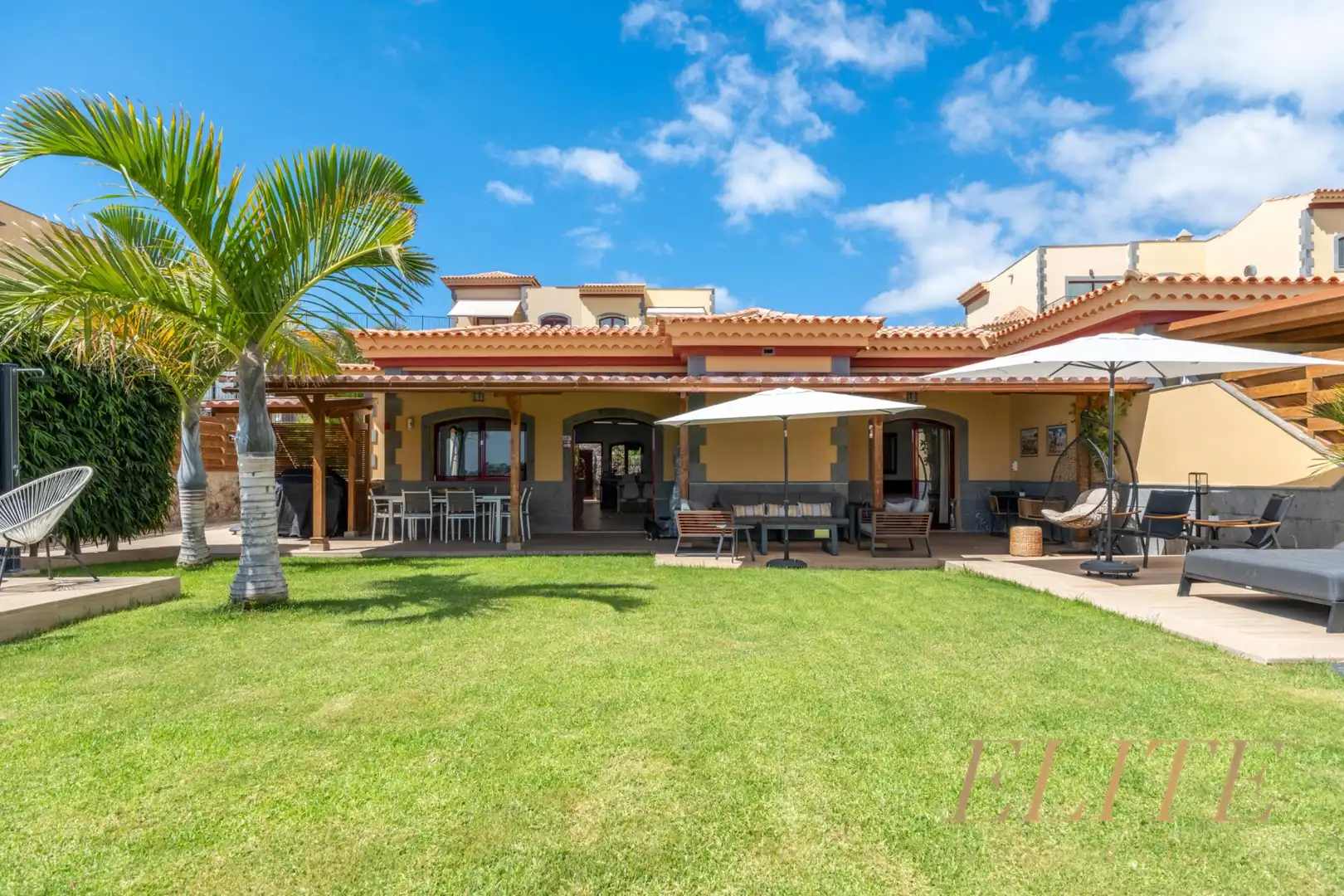 Terrassa de Casa o xalet en venda en Salobre Golf