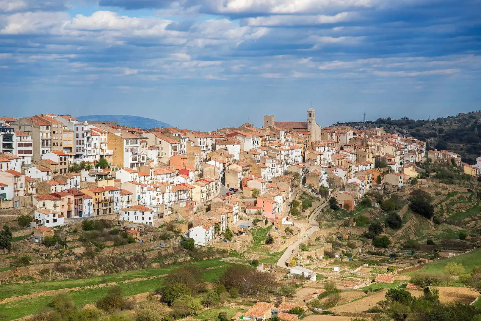 Außenansicht von Wohnung zum Verkauf in Villafranca del Cid / Vilafranca mit Heizung, Terrasse und Balkon