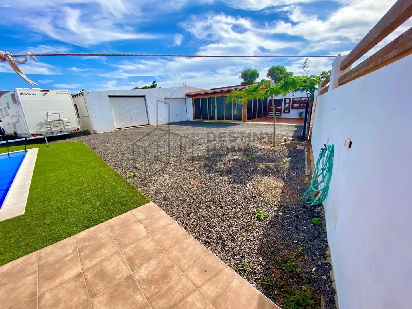 Vista exterior de Casa o chalet en venta en Tuineje con Jardín privado, Piscina y Amueblado