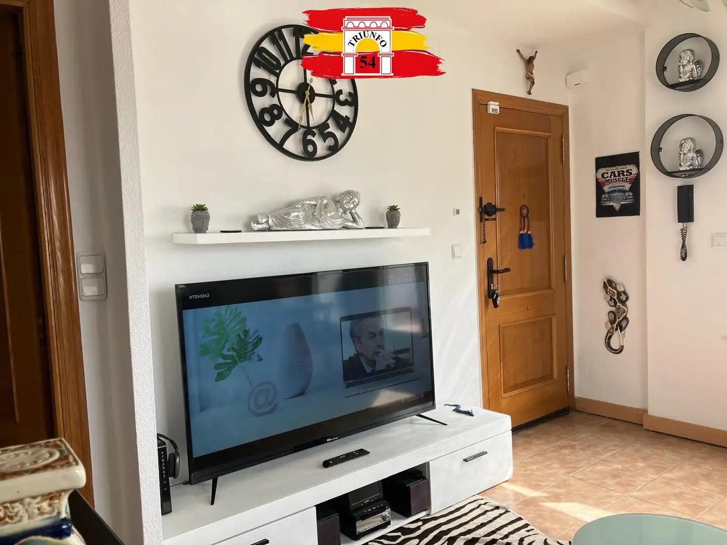 Sala d'estar de Àtic en venda en Pilar de la Horadada amb Aire condicionat, Terrassa i Moblat