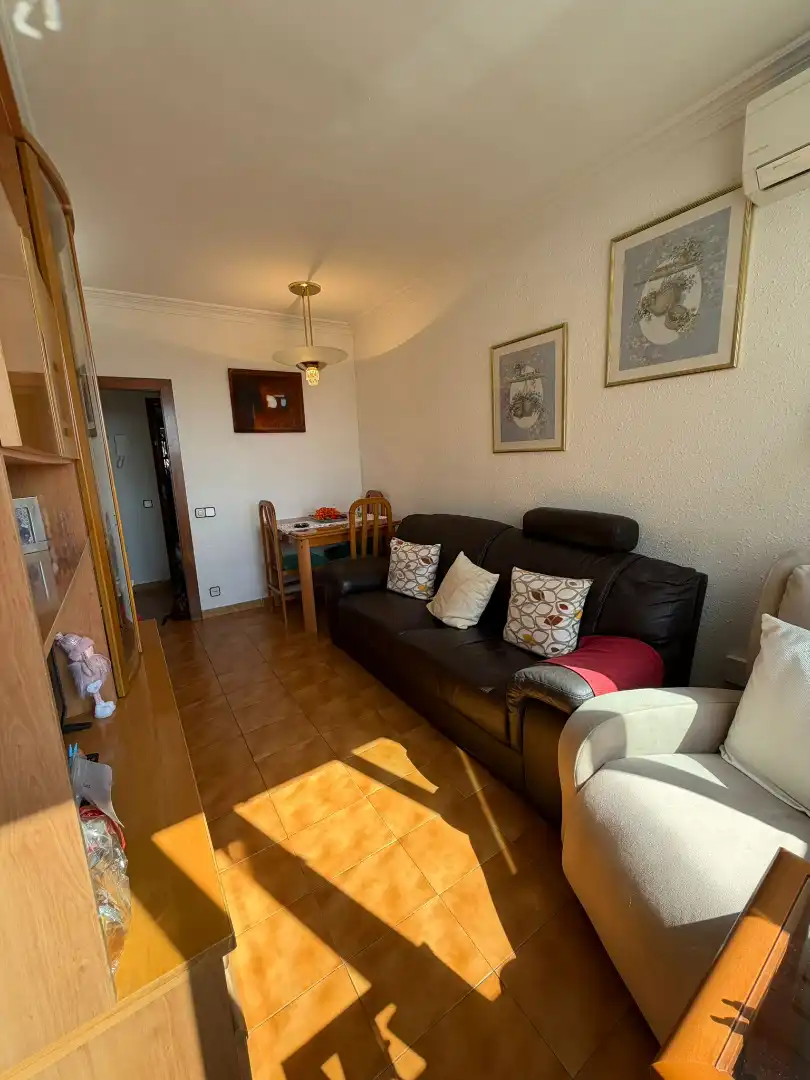 Living room of Flat for sale in Cornellà de Llobregat  with Air Conditioner and Furnished