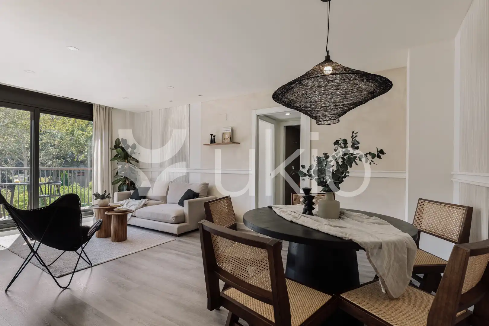 Living room of Apartments for rent in Barcelona  with Air Conditioner, Heating and Parquet flooring