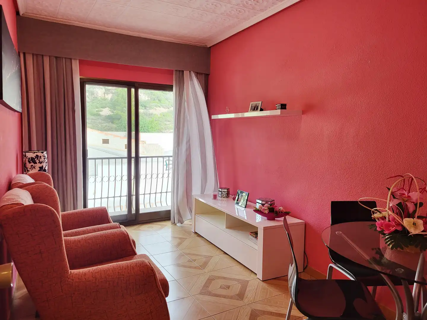 Living room of Flat for sale in Castellnovo  with Terrace, Storage room and Oven