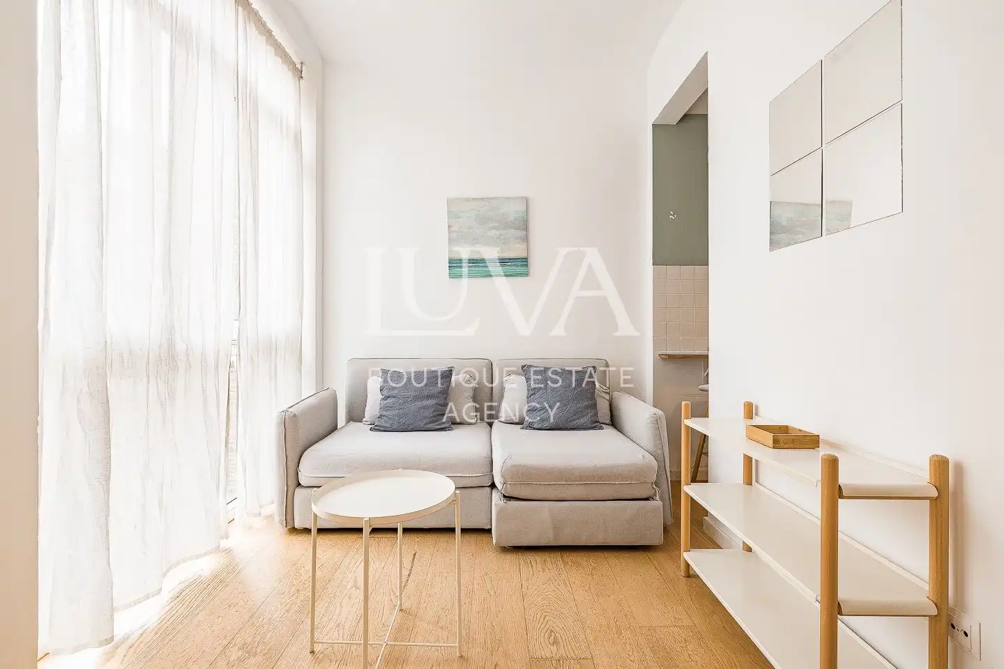 Sala d'estar de Apartament en venda en Barcelona amb Aire condicionat i Calefacció