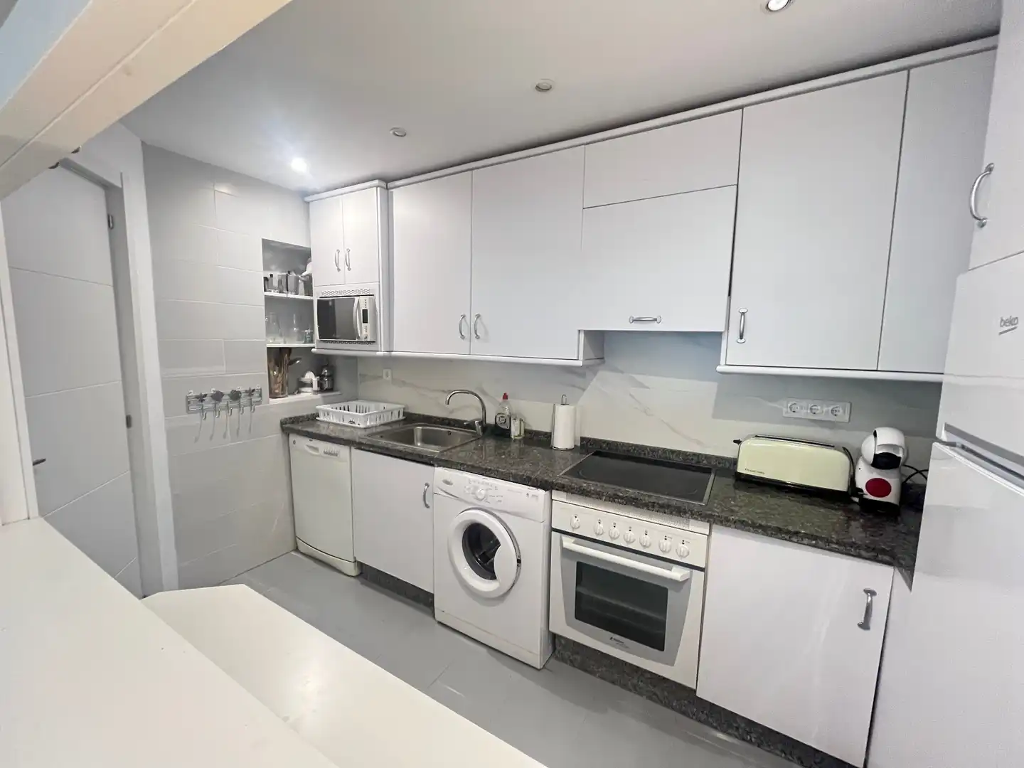 Kitchen of Flat for rent in Marbella  with Air Conditioner, Heating and Furnished