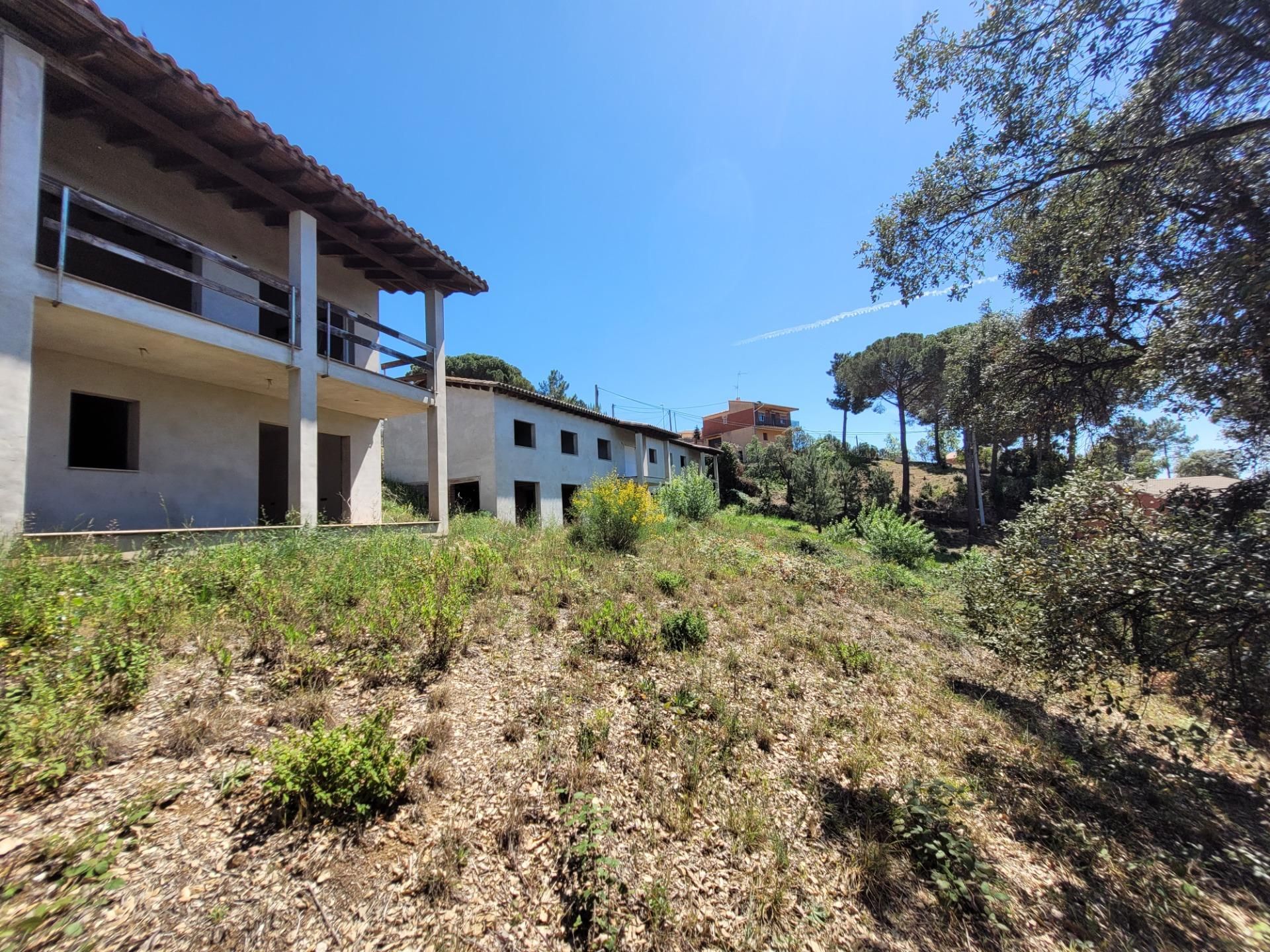 Vista exterior de Finca rústica en venda en Riudarenes amb Jardí privat