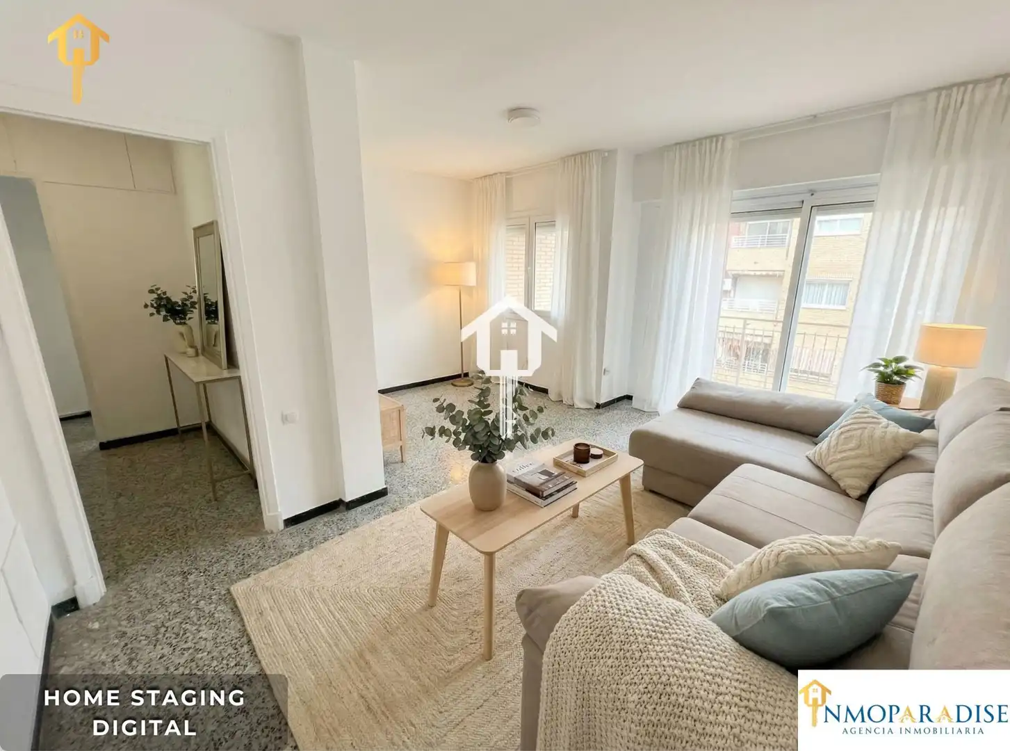 Sala de estar de Piso en venta en Alicante / Alacant con Amueblado y Balcón