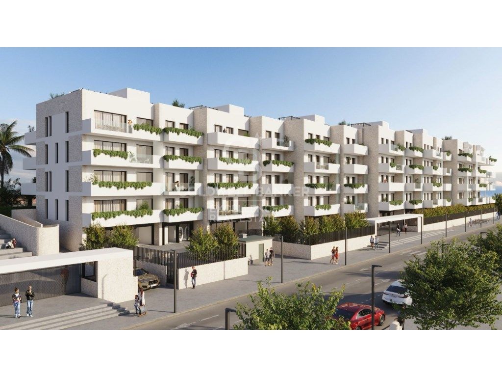 Vista exterior de Piso en venta en La Nucia con Jardín privado, Terraza y Piscina