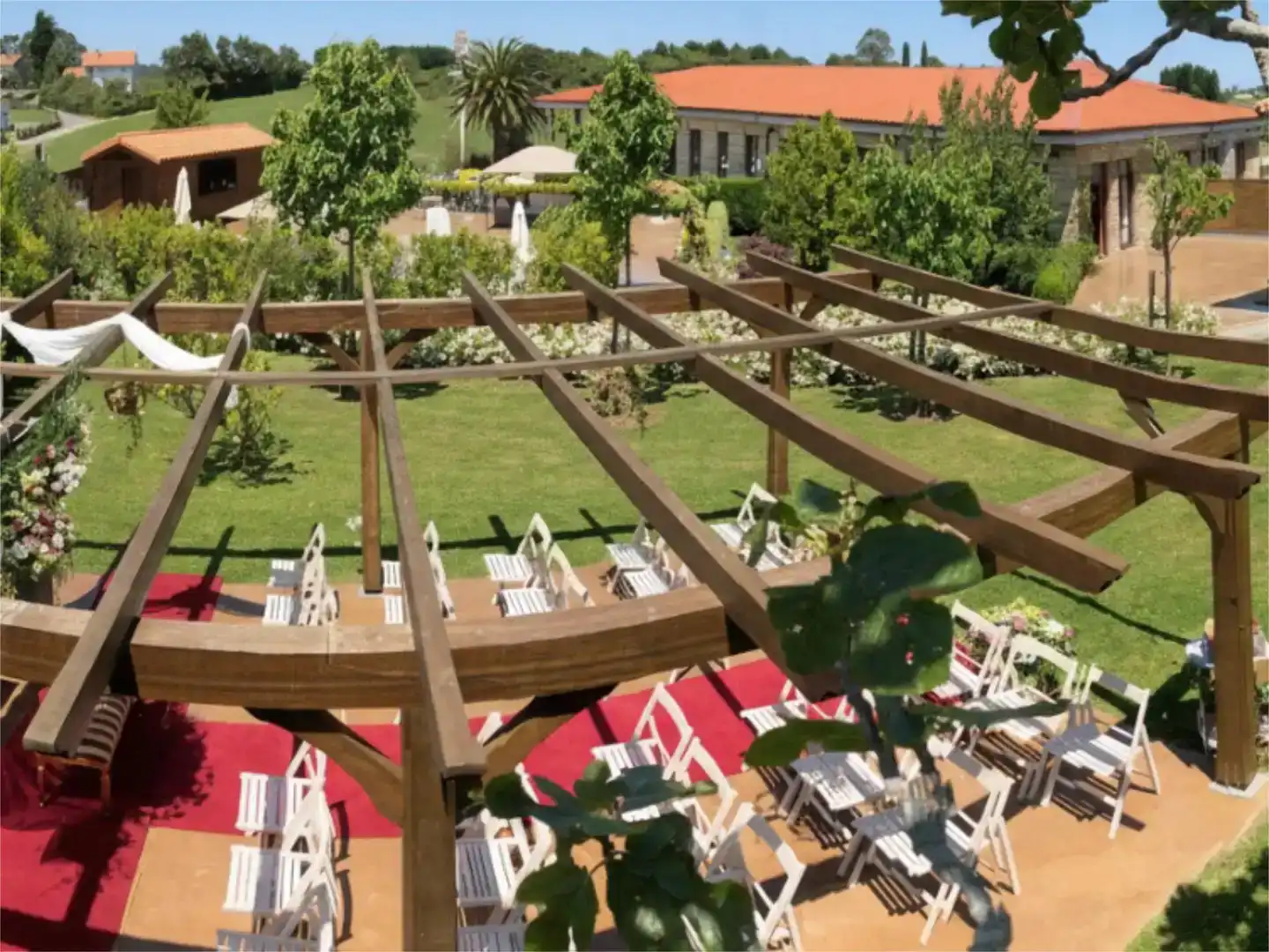Terrasse von Geschaftsraum zum Verkauf in Gozón mit Klimaanlage, Parkett und Möbliert