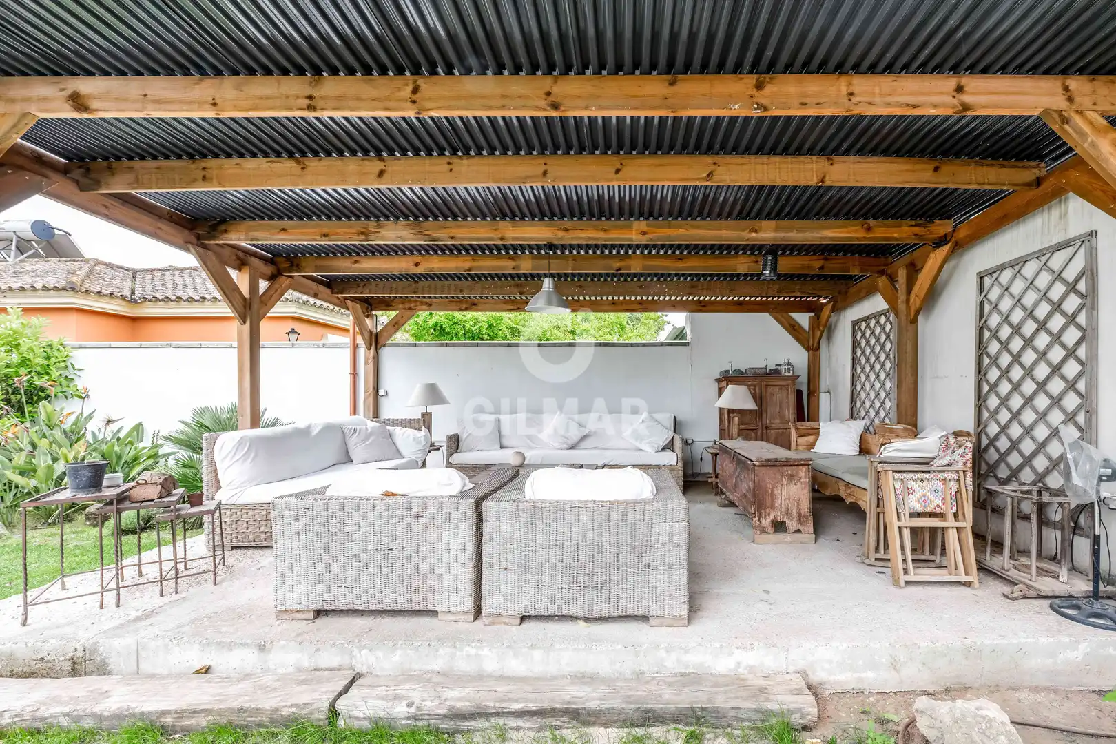 Terraza de Casa o chalet en venta en El Puerto de Santa María con Calefacción, Jardín privado y Piscina