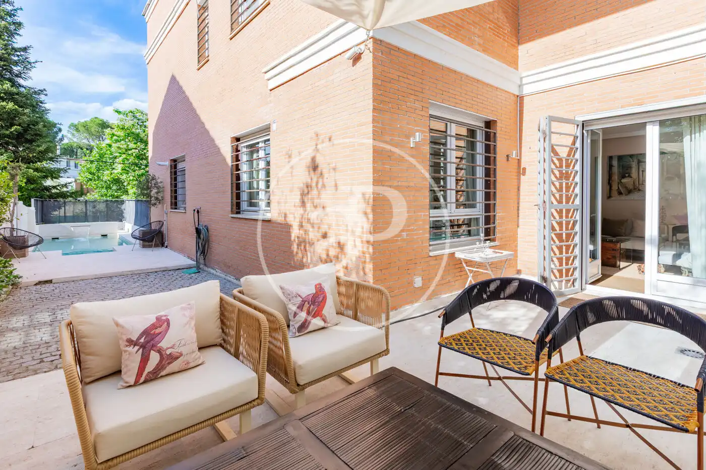 Terraza de Casa adosada en venta en Madrid con Aire acondicionado, Calefacción y Jardín privado