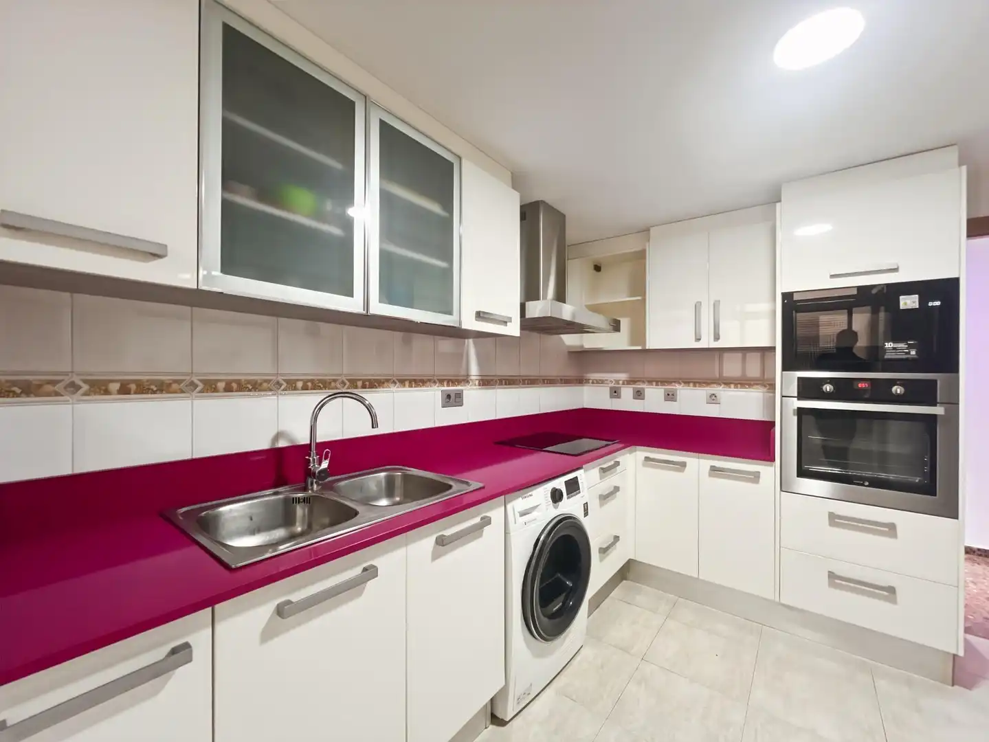 Cocina de Piso de alquiler en Castellón de la Plana / Castelló de la Plana con Aire acondicionado, Amueblado y Balcón