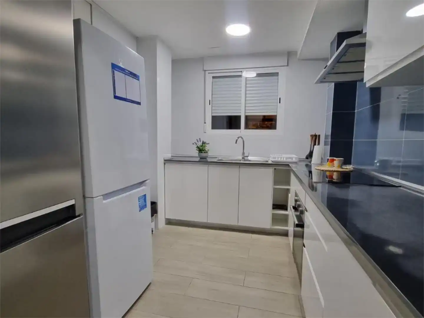 Kitchen of Flat for share in Burriana / Borriana  with Furnished and Balcony