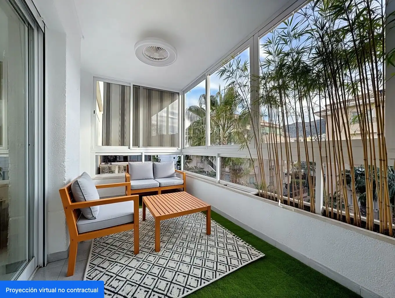 Terrasse von Wohnung zum Verkauf in L'Alfàs del Pi mit Klimaanlage, Privatgarten und Terrasse