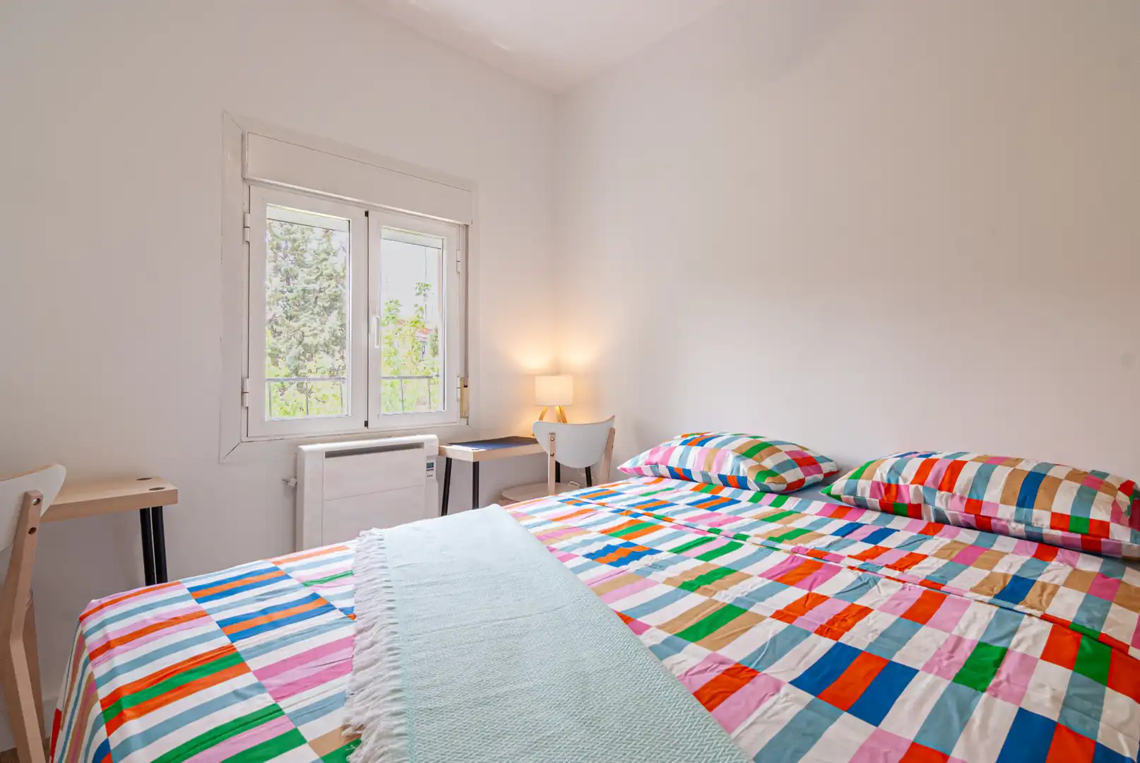 Schlafzimmer von Wohnung zur untervermieten in Madrid mit Heizung, Möbliert und Waschmaschine