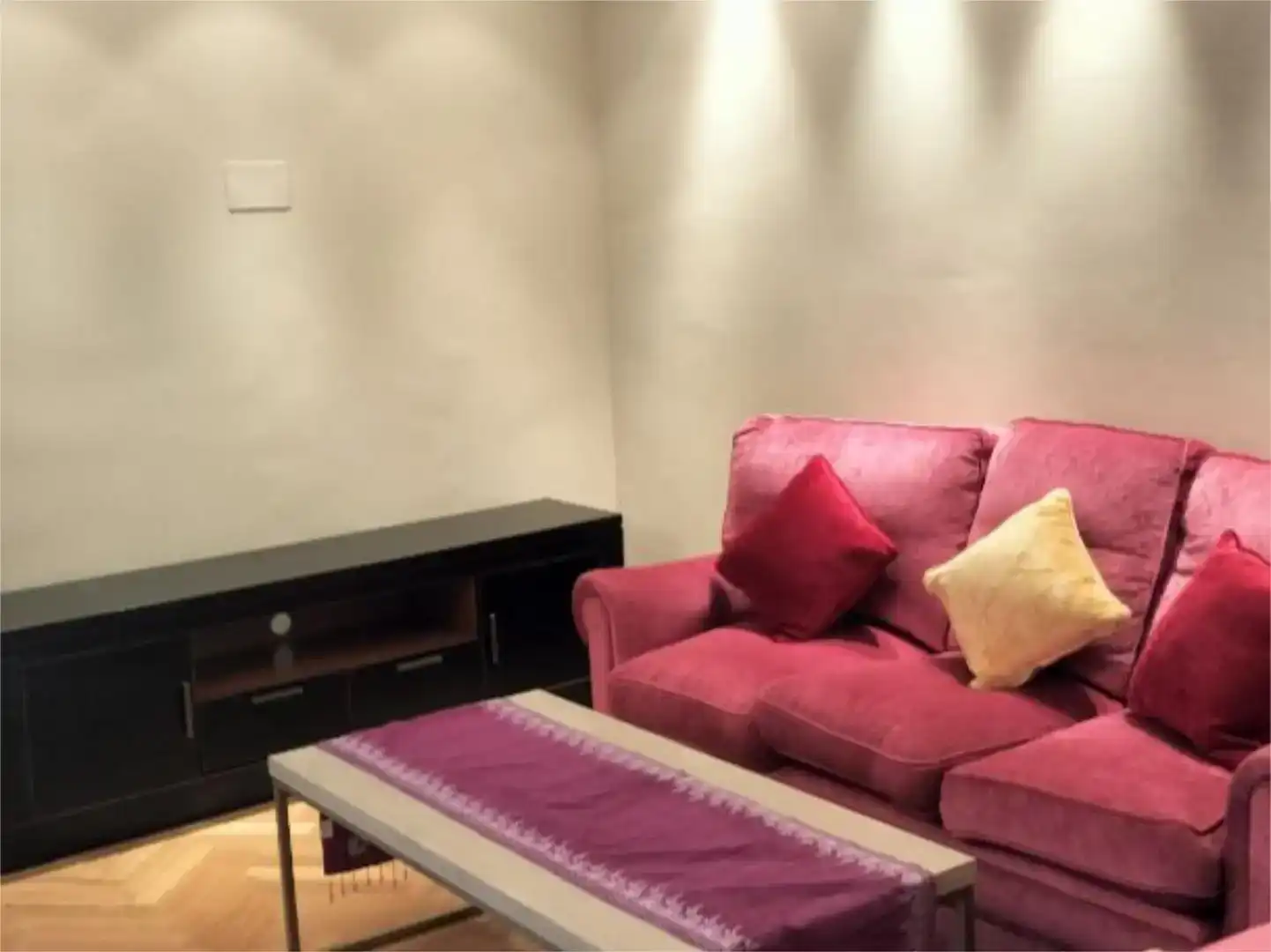 Sala de estar de Piso de alquiler en  Madrid Capital con Aire acondicionado y Piscina