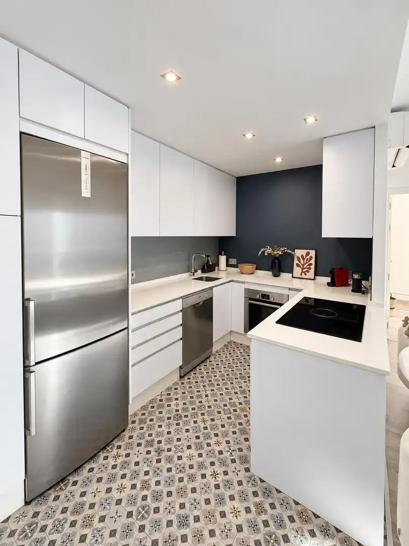 Cocina de Piso en venta en Fuengirola con Aire acondicionado, Jardín privado y Terraza