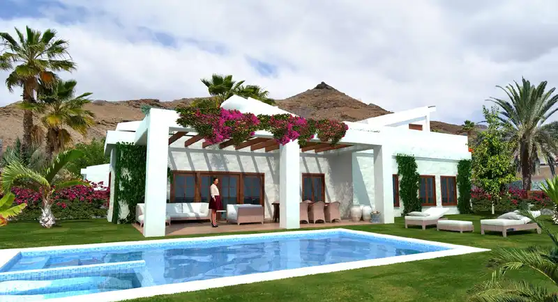 Garden of Detached homes for sale in Mogán