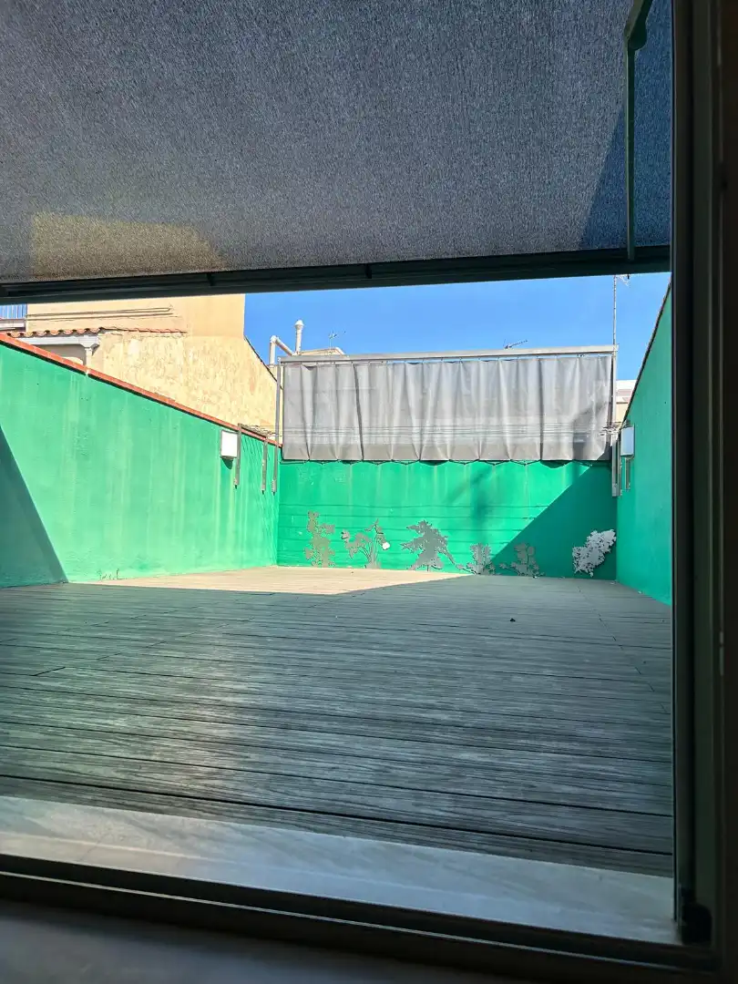 Terrassa de Casa adosada en venda en Badalona amb Aire condicionat, Calefacció i Parquet