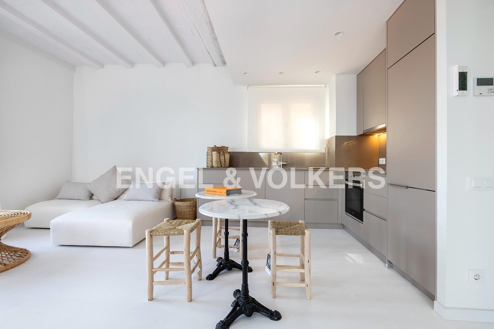 Kitchen of Attic to rent in  Barcelona Capital  with Air Conditioner, Heating and Terrace
