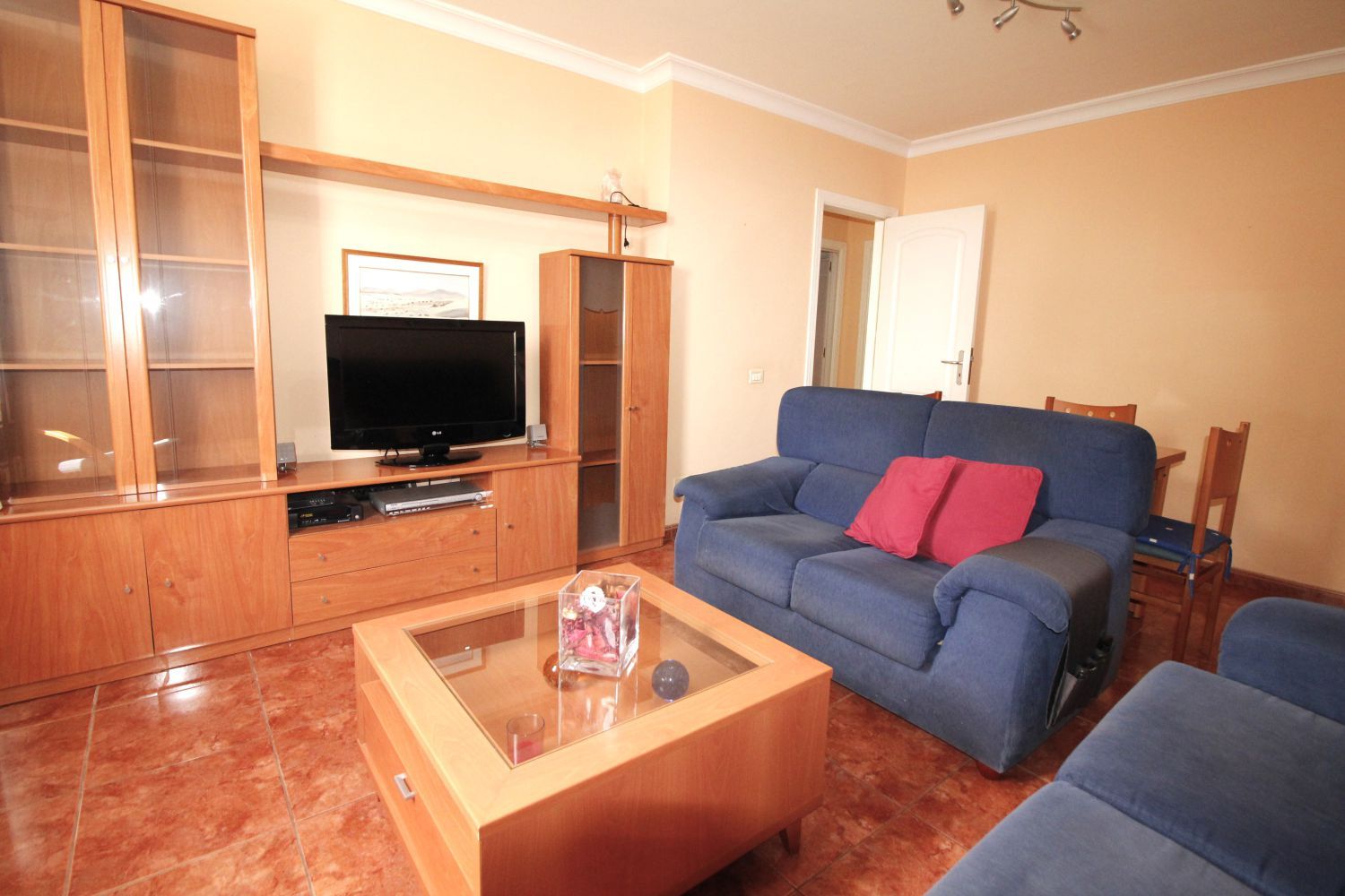 Sala de estar de Piso de alquiler en  Santa Cruz de Tenerife Capital con Aire acondicionado y Calefacción