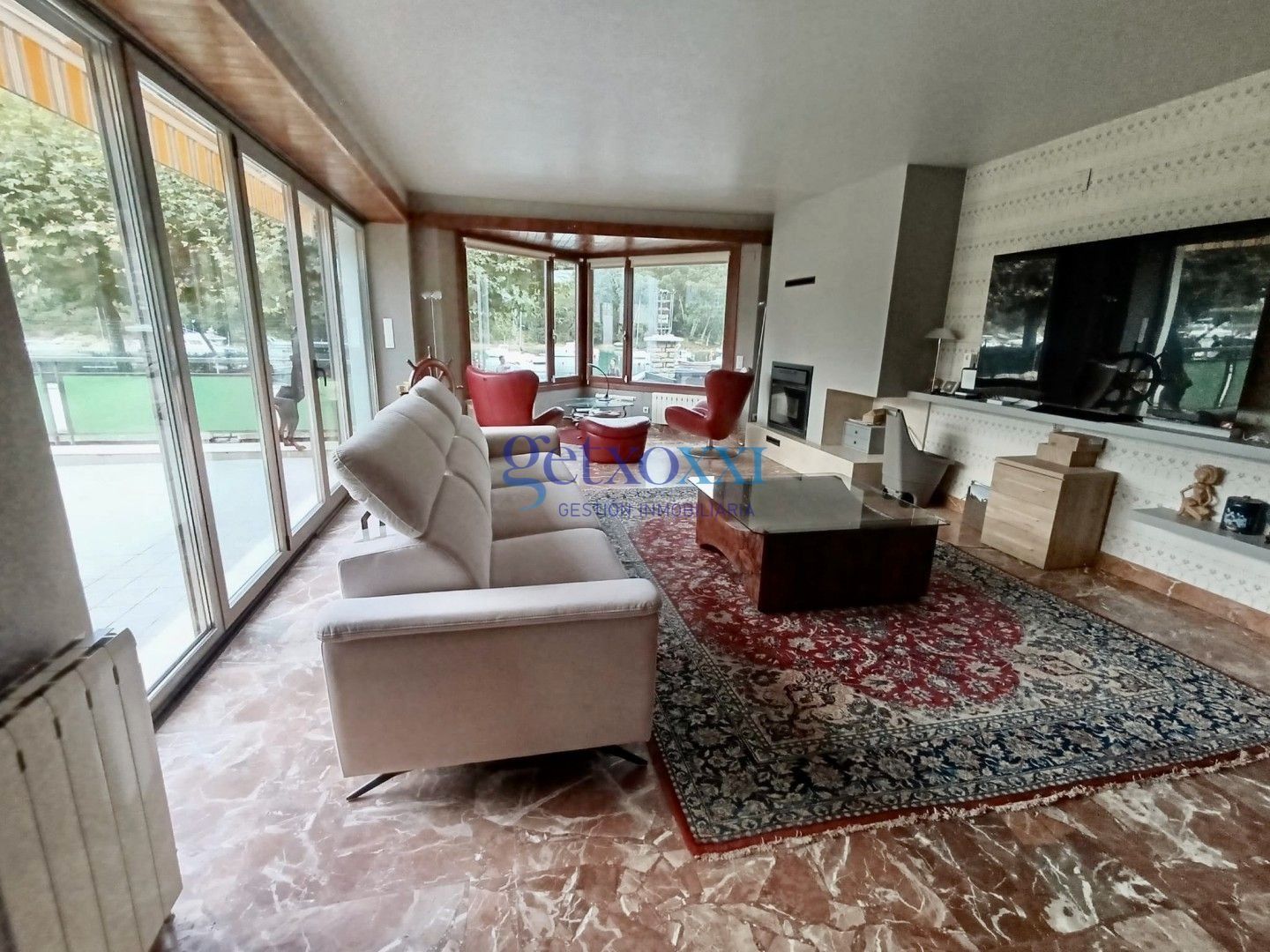 Sala d'estar de Casa o xalet en venda en Plentzia amb Calefacció, Jardí privat i Terrassa