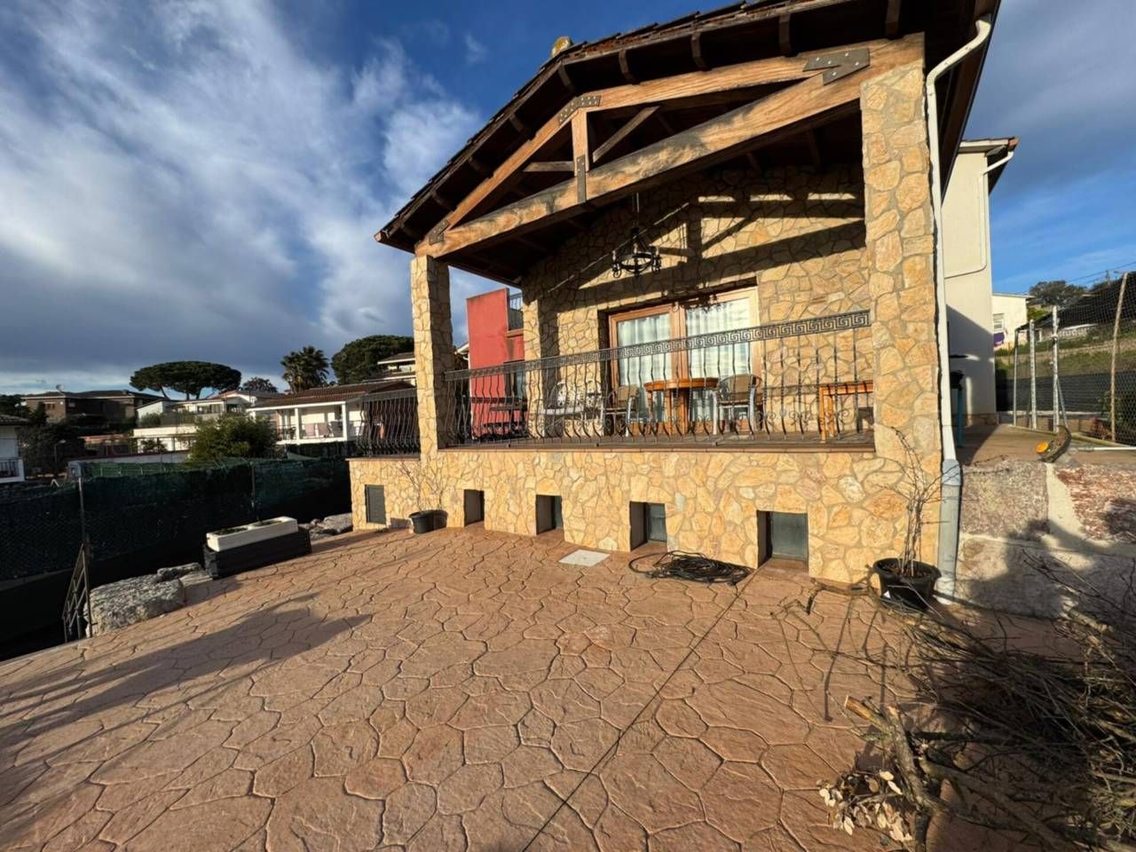 Terrassa de Casa o xalet en venda en Vilanova del Vallès amb Aire condicionat, Jardí privat i Terrassa