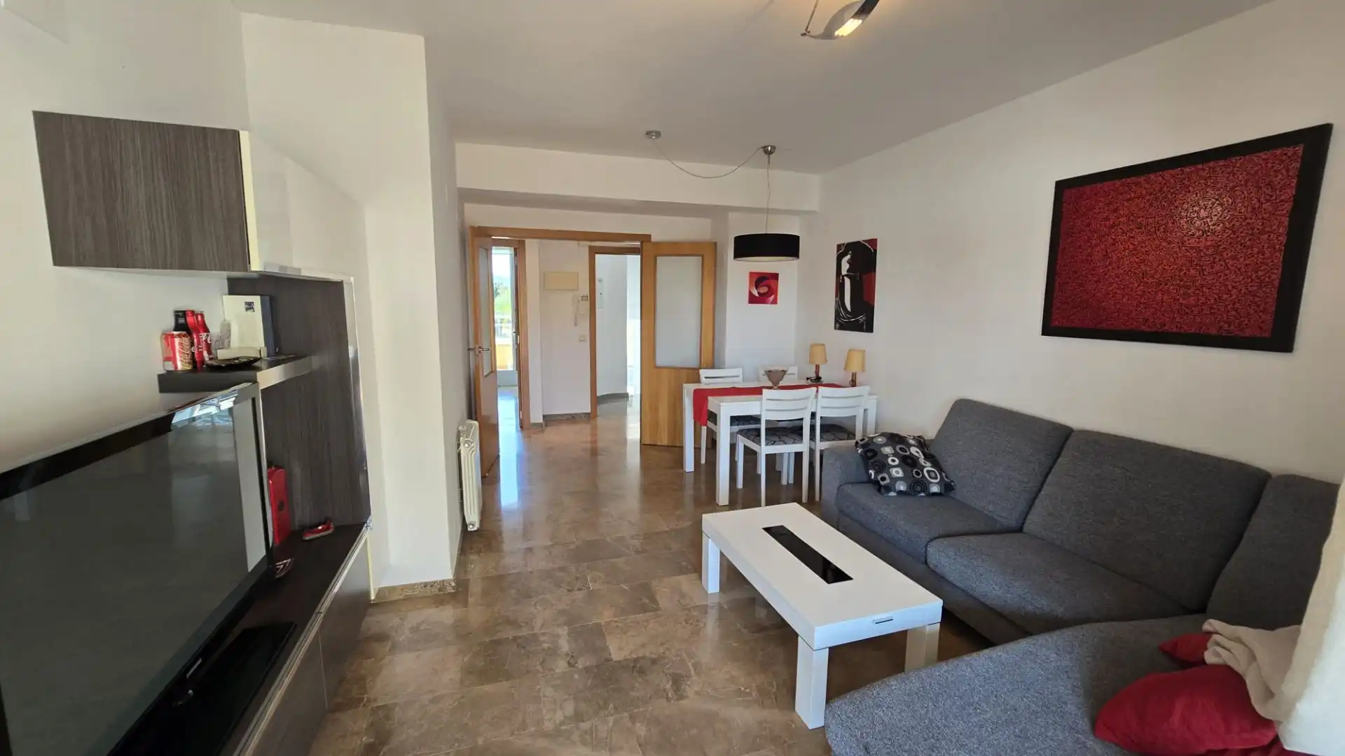 Sala d'estar de Apartament en venda en Dénia amb Aire condicionat, Calefacció i Terrassa