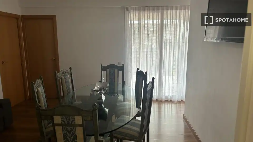 Esszimmer von Wohnung zur untervermieten in Sant Adrià de Besòs mit Klimaanlage, Terrasse und Möbliert