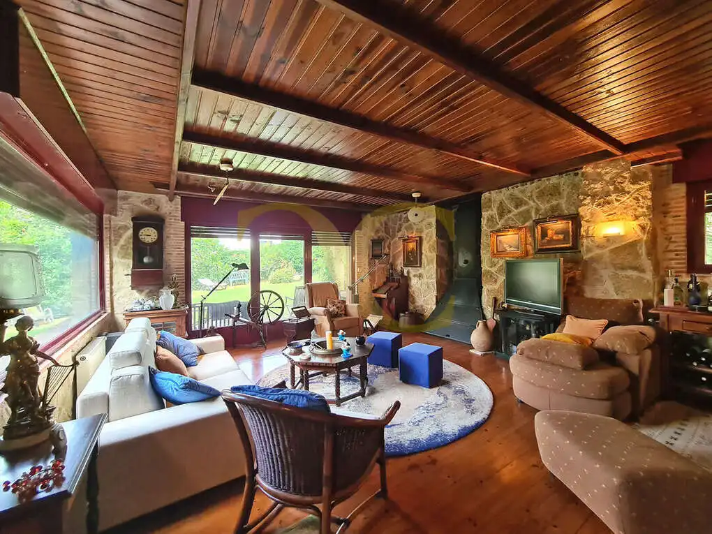 Living room of Houses for sale in Gijón   with Heating, Private garden and Terrace