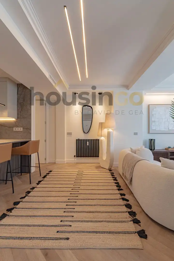 Sala de estar de Ático en venta en Barrio de Salamanca