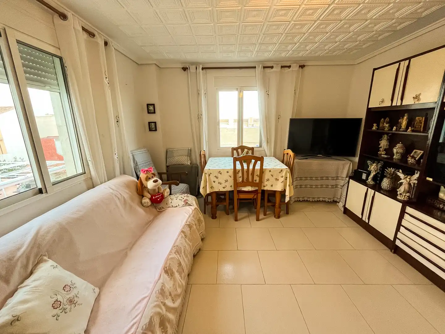 Wohnzimmer von Wohnung zum Verkauf in Sagunto / Sagunt mit Klimaanlage, Heizung und Möbliert