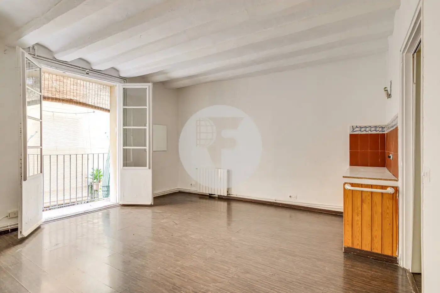 Sala de estar de Piso en venta en Barcelona con Calefacción y Balcón