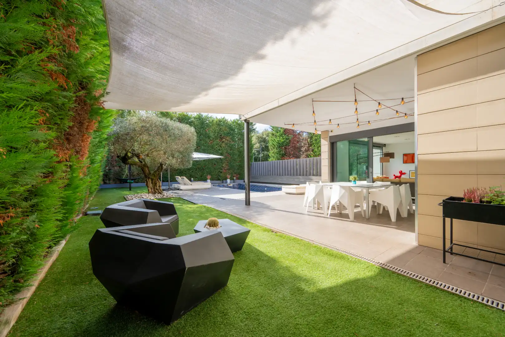 Terraza de Casa o chalet en venta en Sant Cugat del Vallès con Aire acondicionado, Calefacción y Jardín privado