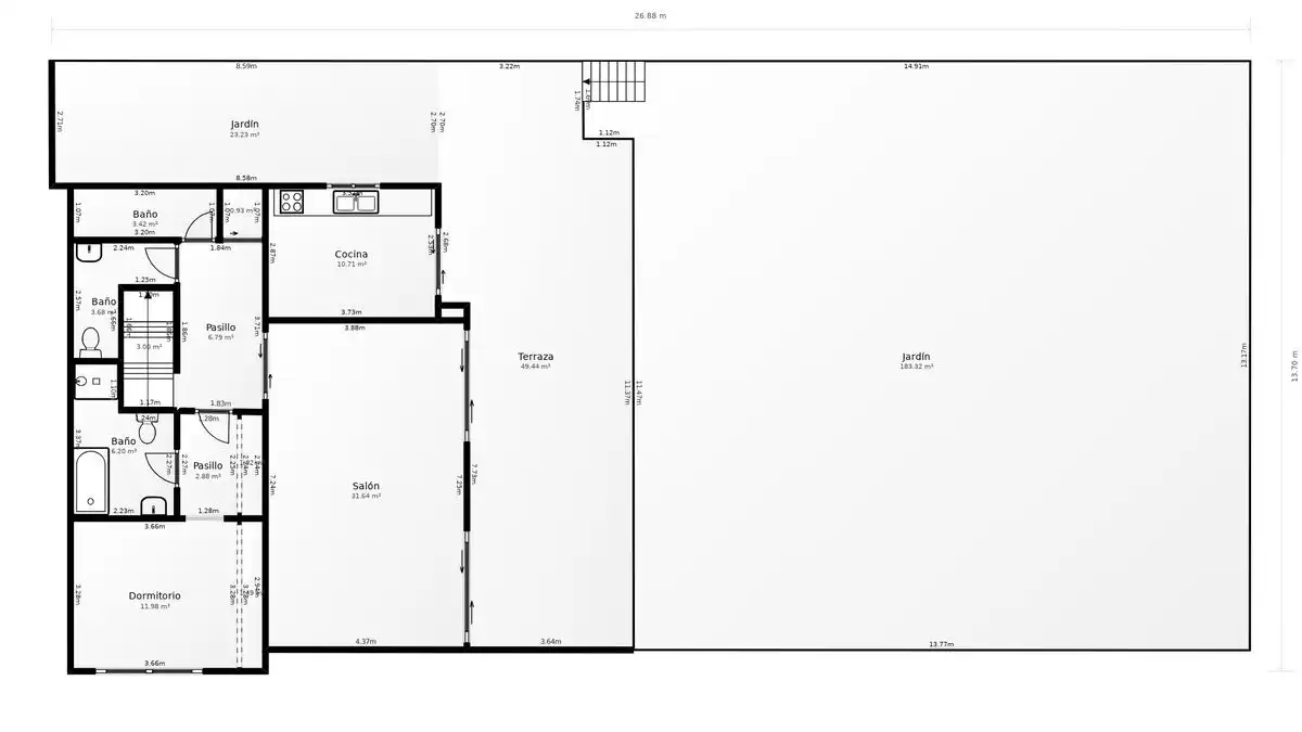 Casa amb terrassa en venda a Carrer Camí Vell de Caldes 46, imagen 71