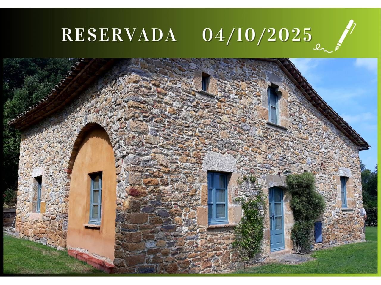 Exterior view of Country house to rent in Vilopriu  with Heating, Private garden and Swimming Pool