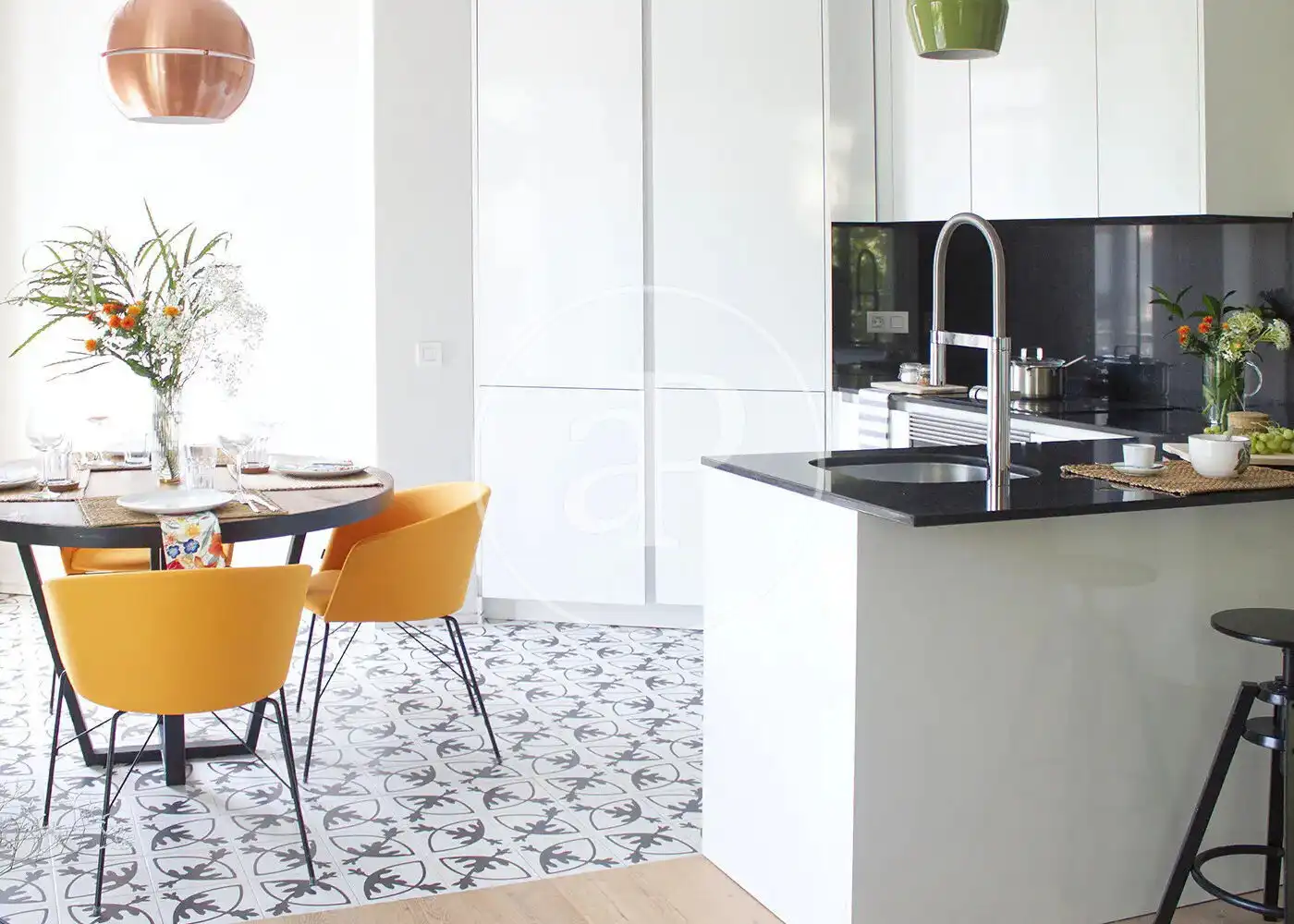 Küche von Wohnung zur Miete in Madrid mit Klimaanlage, Heizung und Möbliert