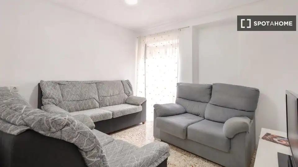 Wohnzimmer von Wohnung zur untervermieten in Elche / Elx mit Klimaanlage, Heizung und Möbliert