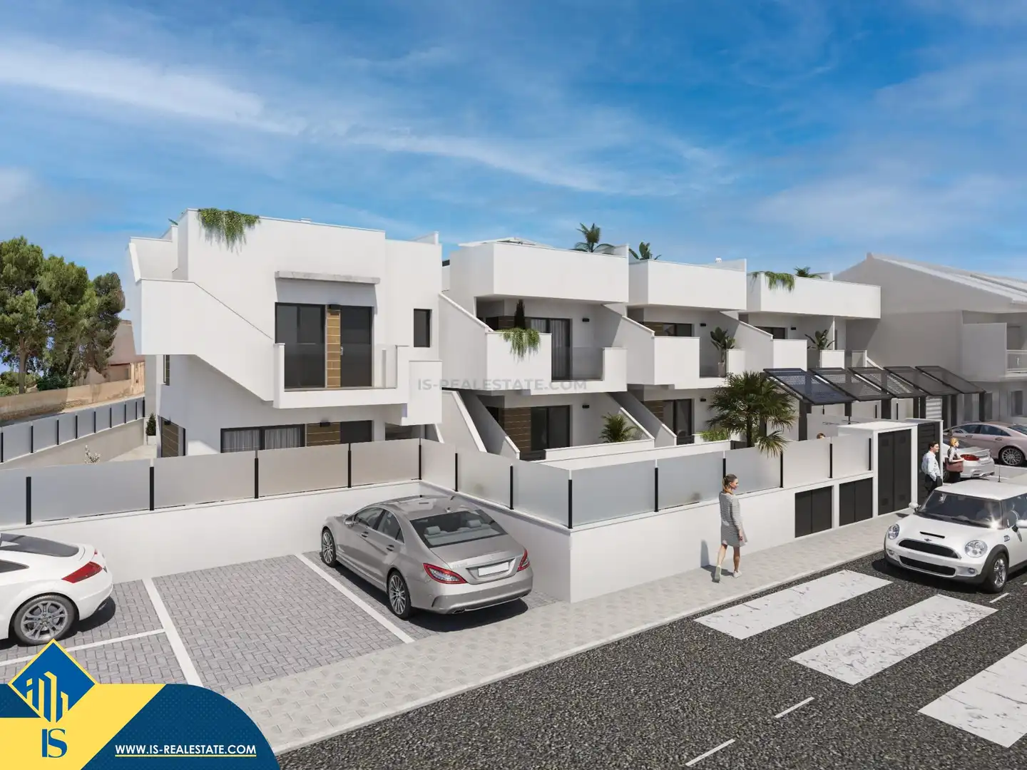 Vista exterior de Casa o xalet en venda en San Pedro del Pinatar amb Terrassa i Piscina comunitària