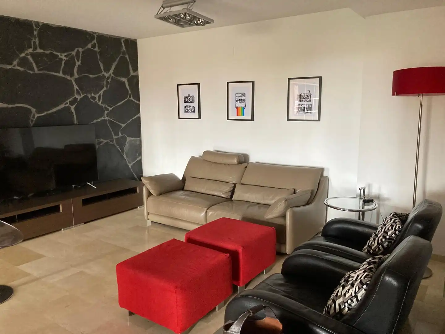 Sala de estar de Casa adosada en venta en La Nucia con Aire acondicionado, Jardín privado y Terraza