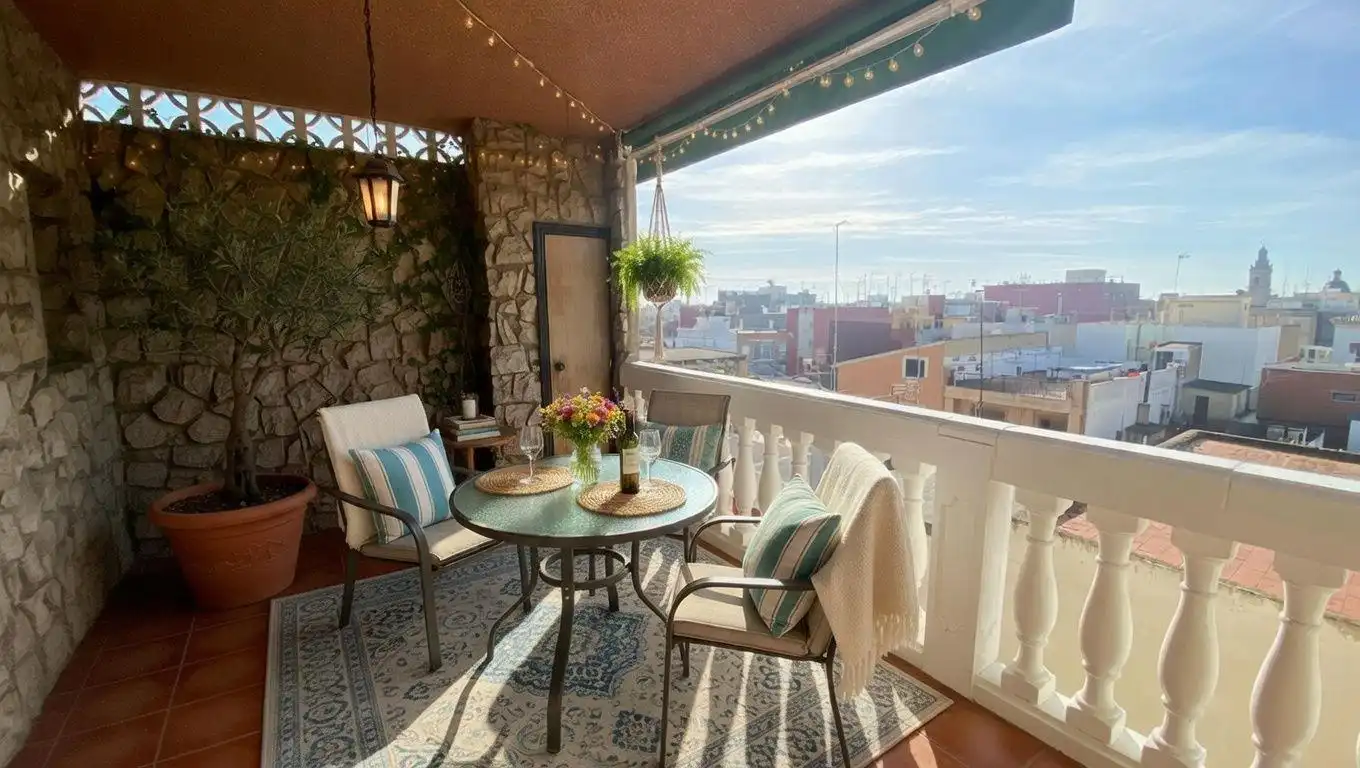 Terrace of Attic for sale in Silla  with Air Conditioner, Heating and Parquet flooring