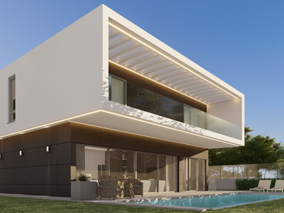 Vista exterior de Casa o xalet en venda en Benalmádena amb Aire condicionat, Calefacció i Jardí privat