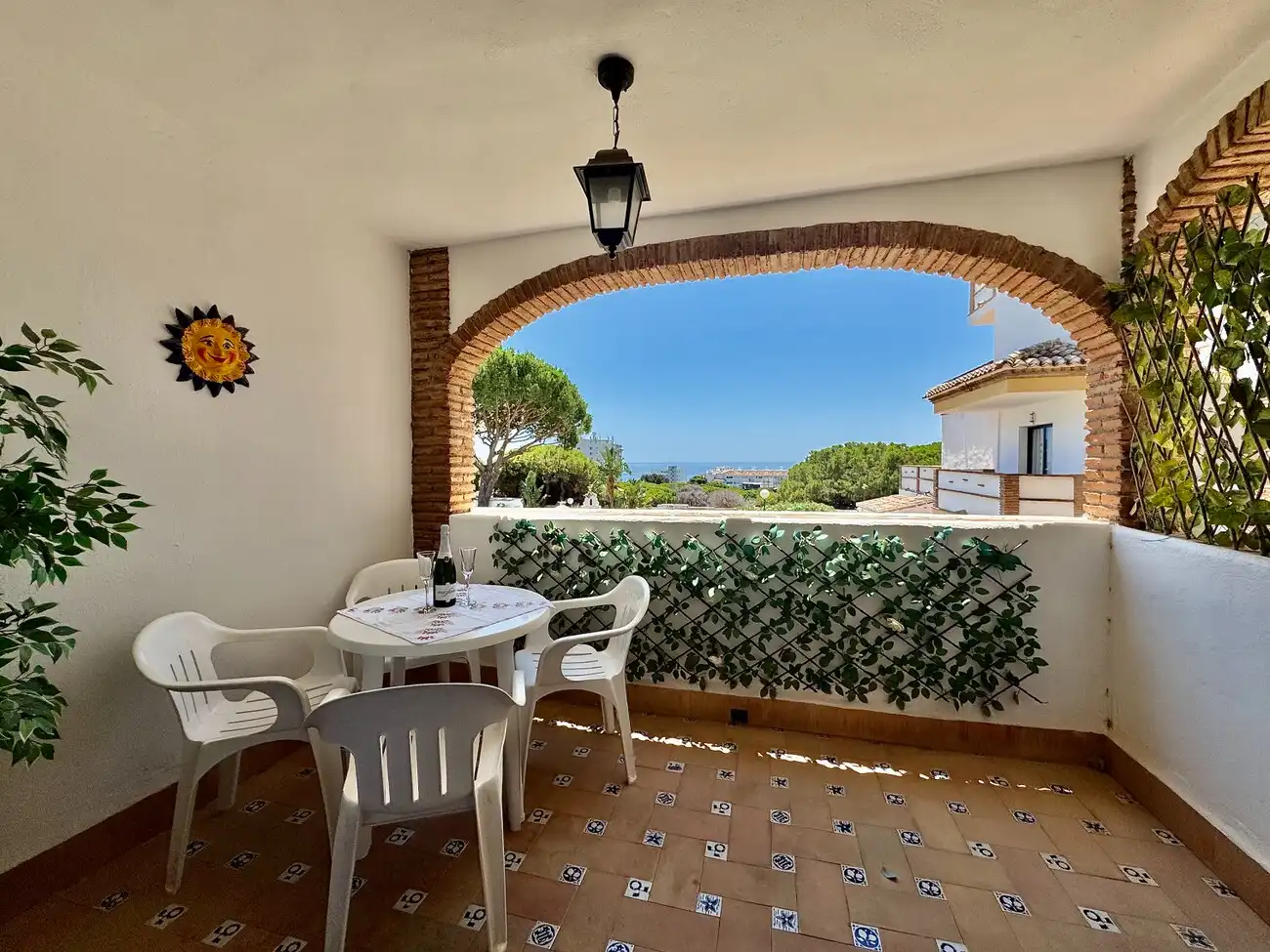 Terraza de Apartamento en venta en Mijas con Aire acondicionado, Terraza y Amueblado