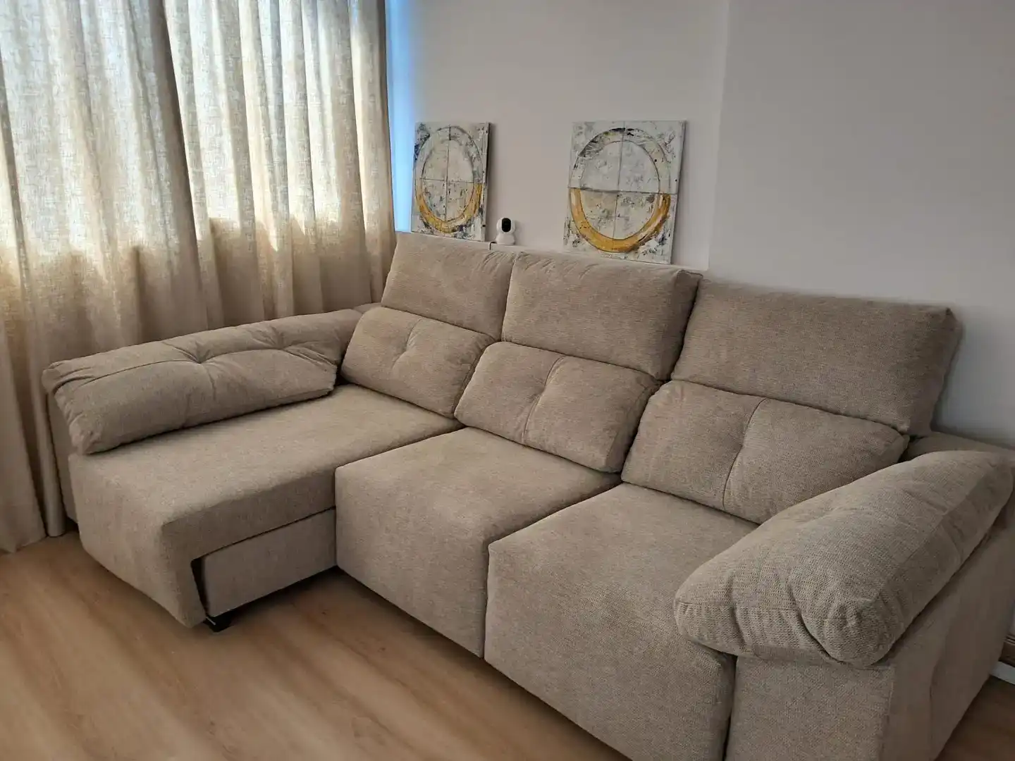 Wohnzimmer von Wohnung zur Miete in Marbella mit Klimaanlage und Balkon